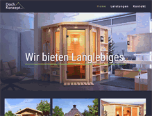 Tablet Screenshot of dach-konzept.com